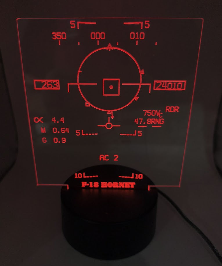 F/A-18 Hornet – BVR Mode HUD LED Desk Light