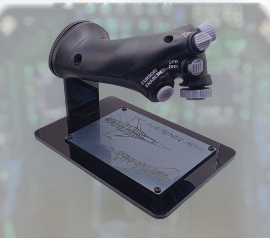 Right view of F-16 full-scale throttle replica for collectors.