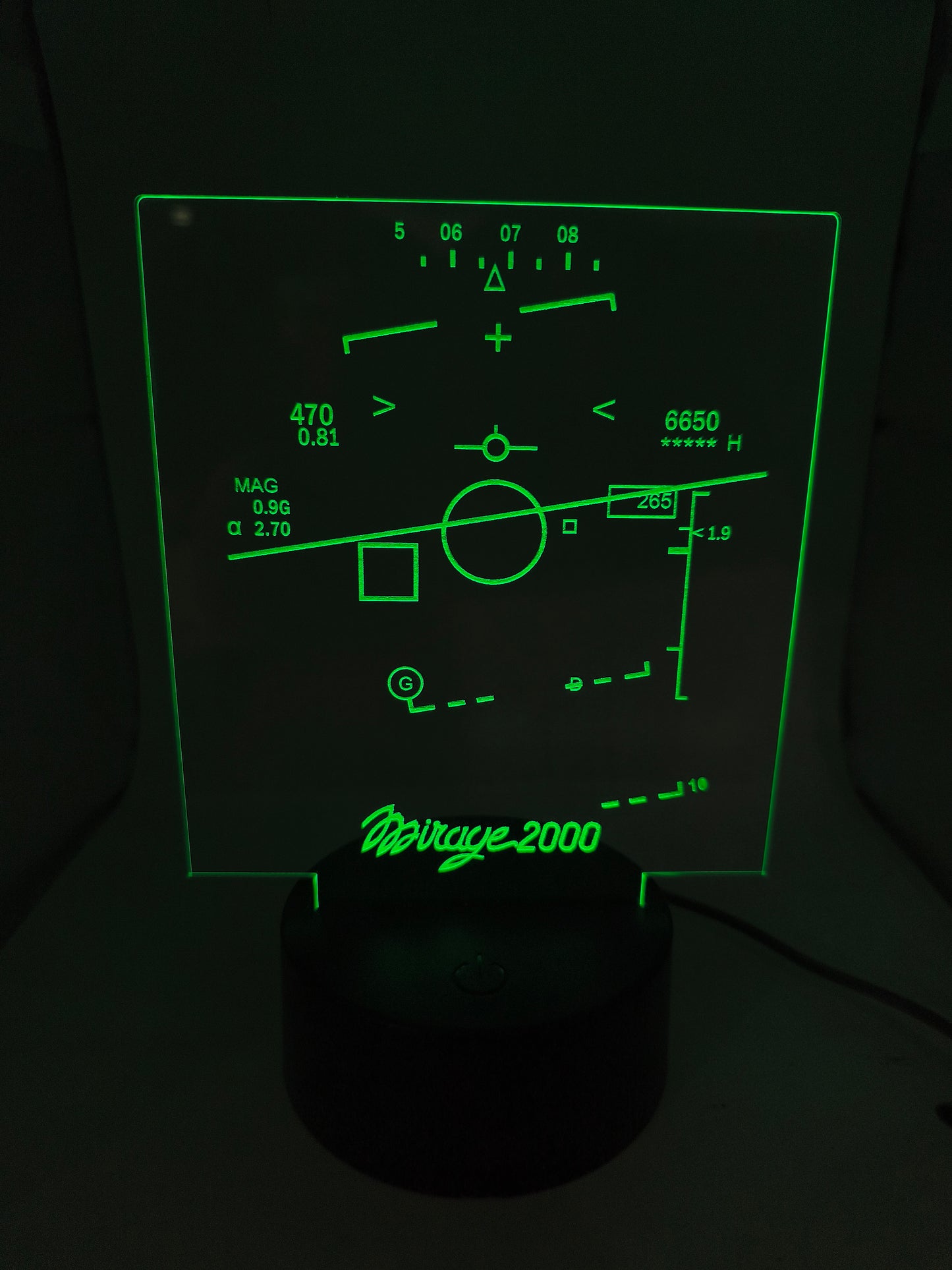 Mirage 2000C – HUD LED Desk Light
