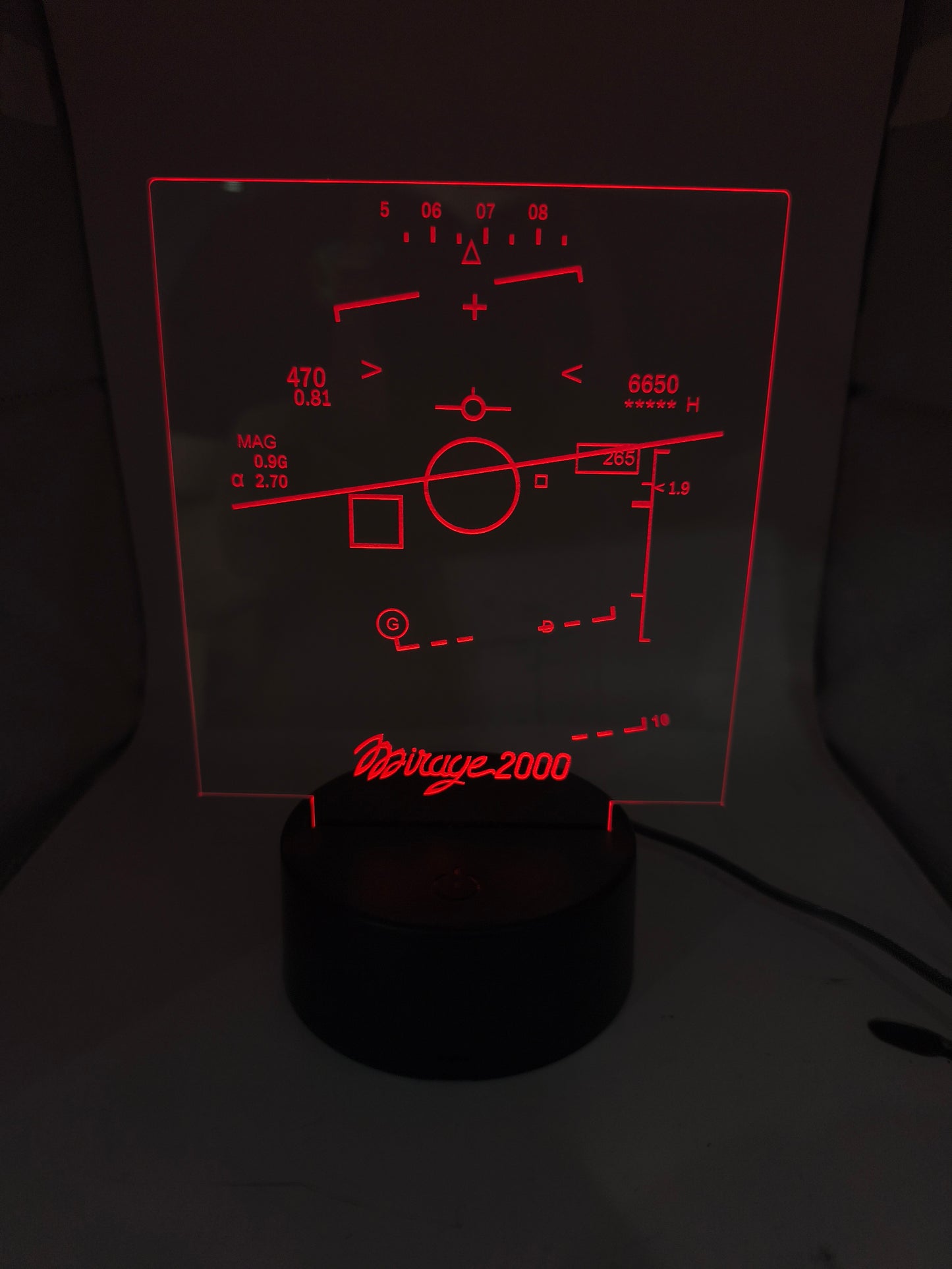 Mirage 2000C – HUD LED Desk Light
