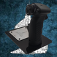 Black joystick with 'A-4 Skyhawk' text on a blue textured background