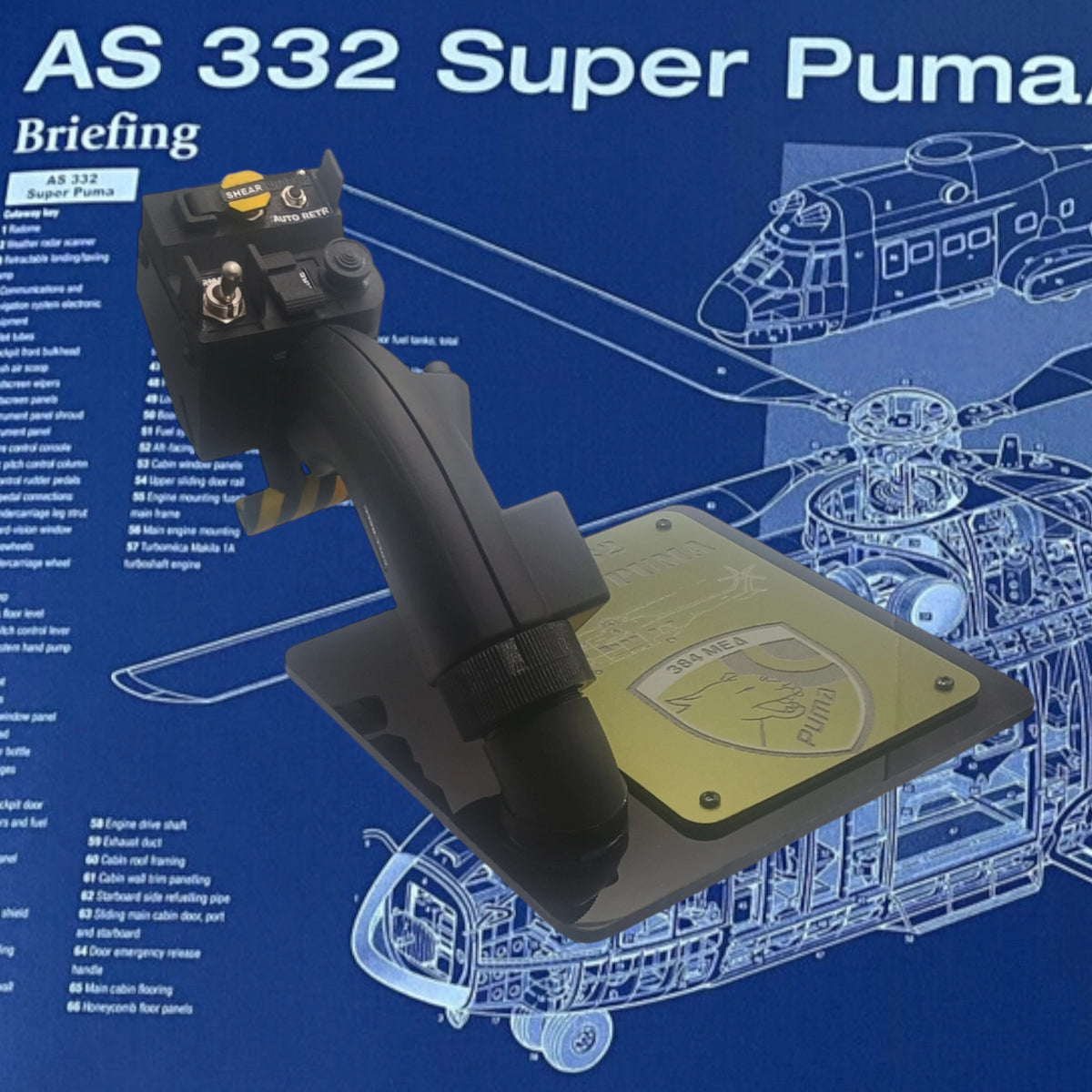 AS-332 Super Puma Collective Grip Replica – Aviation Replicas
