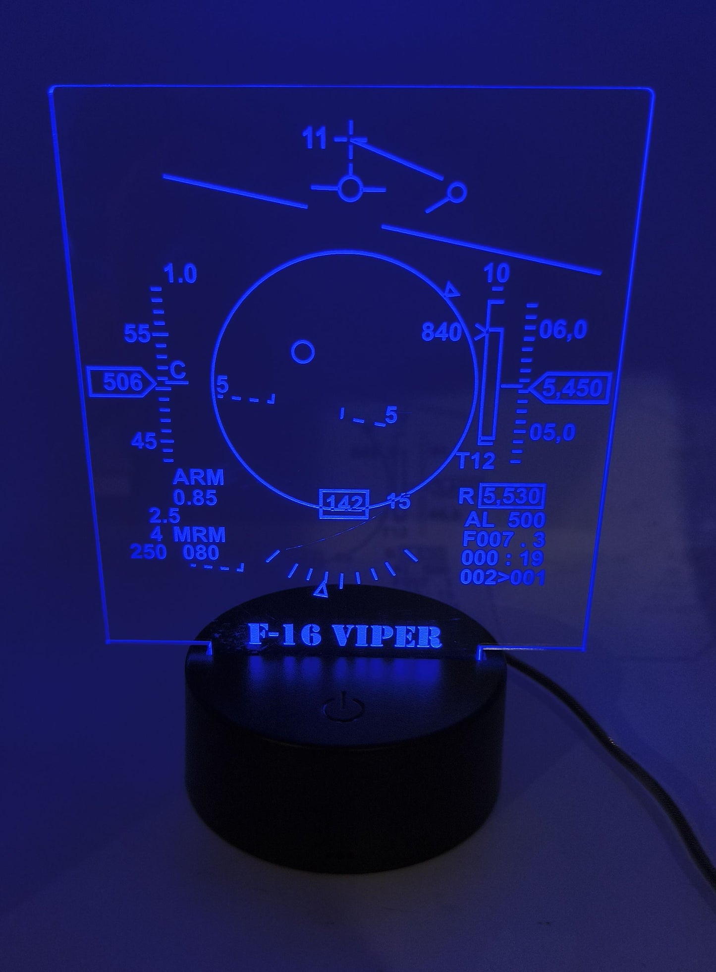 F-16 HUD – LED DESK LIGHT
