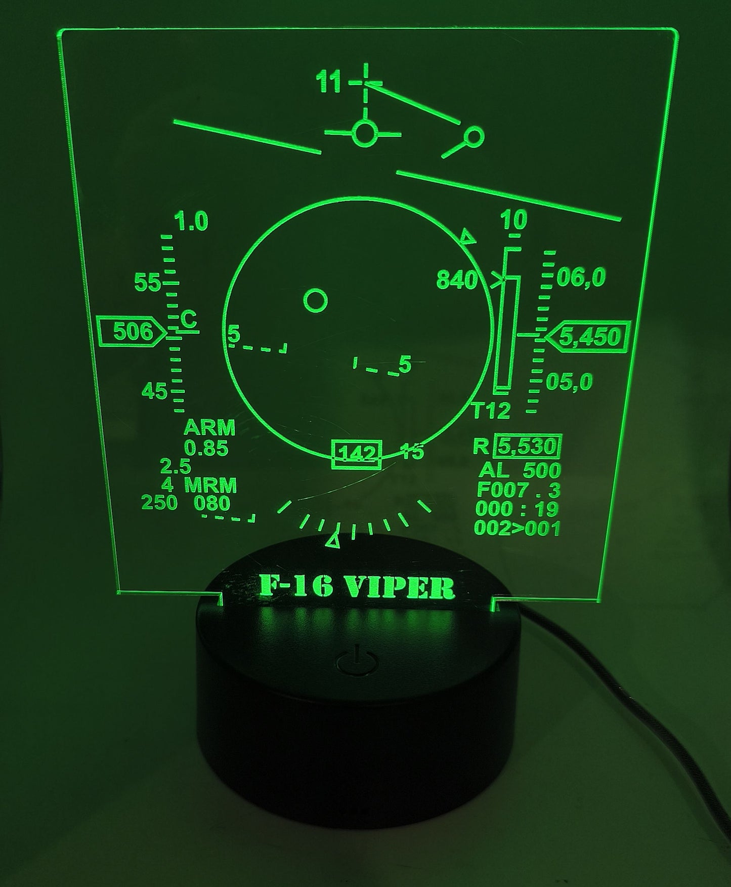 F-16 HUD – LED DESK LIGHT