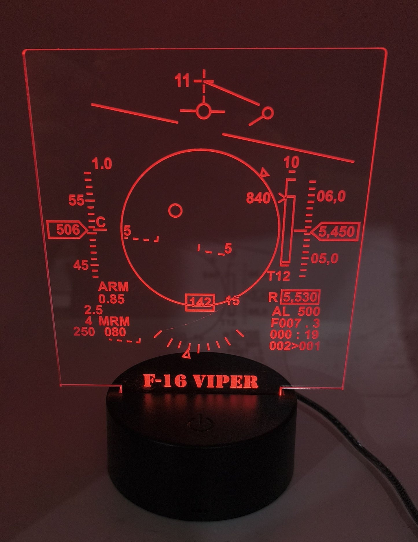 F-16 HUD – LED DESK LIGHT