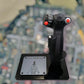 Front view of F-14 Tomcat stick replica with working controls
