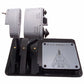 Rear angle of F-14 throttle showing authentic Navy jet detail.