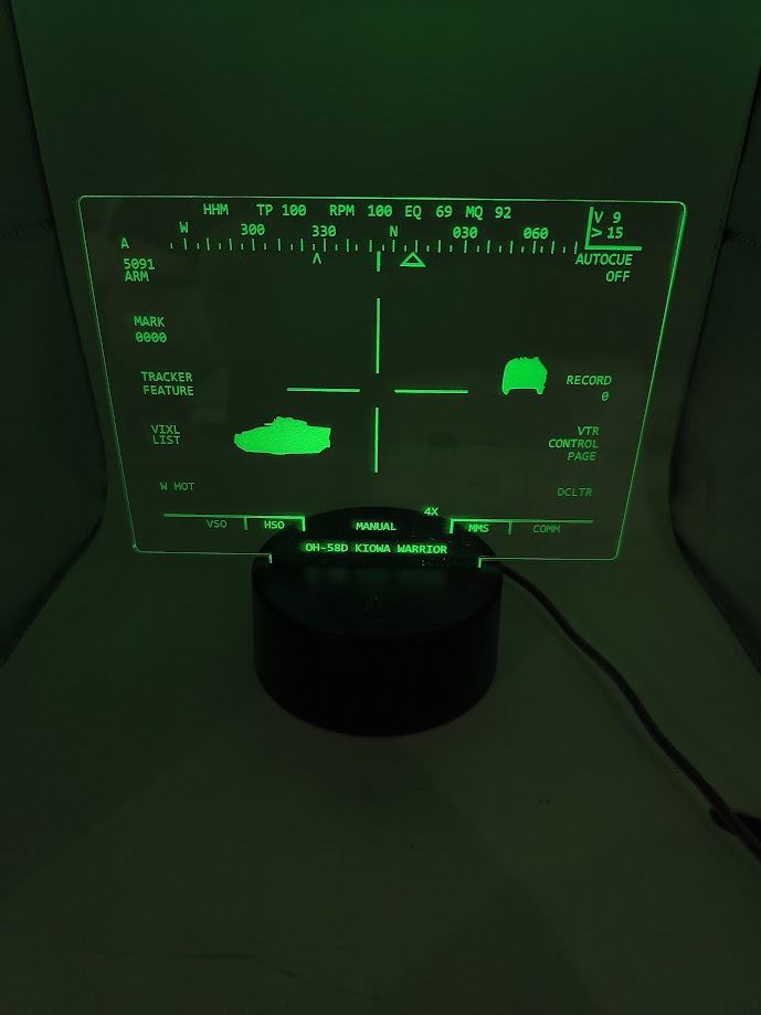 OH-58D Kiowa Warrior – MMS Display LED Desk Light